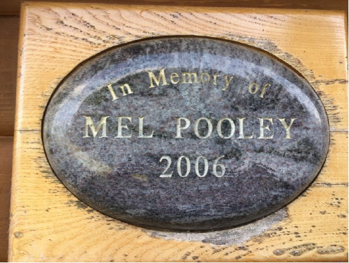 Mel Pooley Commemorative Plaque Mel Pooley Commemorative Plaque