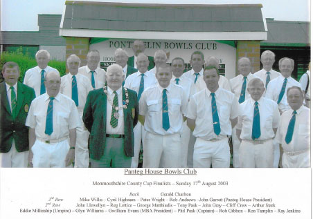 Panteg Bowls Club 2003 Panteg Bowls Club 2003