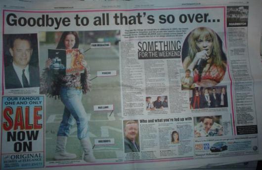 Goodbye to all that's so over newspaper article Goodbye to all that's so over newspaper article
