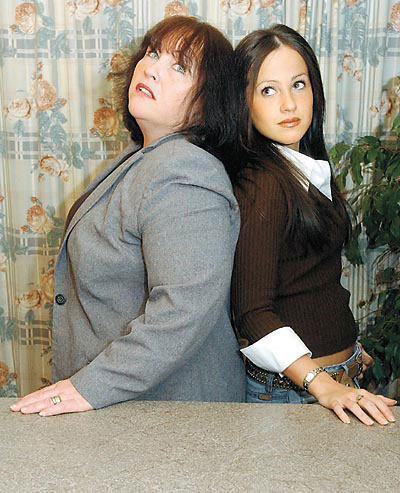 Rachel pictured with her mother Julia Rice in an article for South Wales Argus Rachel pictured with her mother Julia Rice in an article for South Wales Argus